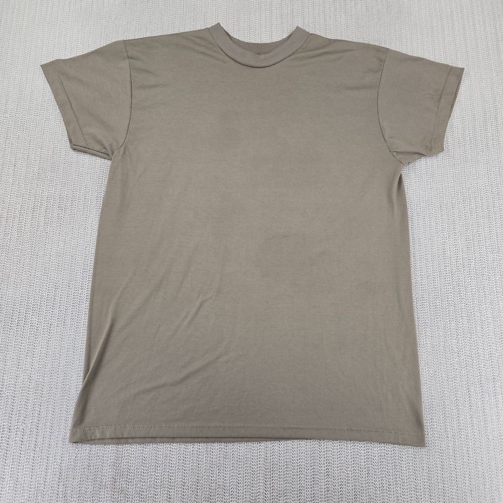 Skilcraft Shirt Mens Large Brown DLA Troop Support Military Undershirt Army Sand